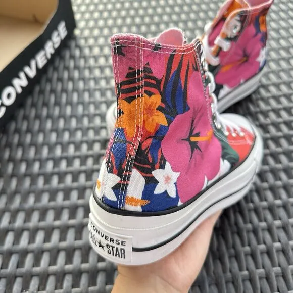 Converse CTAS Lift High Paradise Print Women's Shoes 563975C