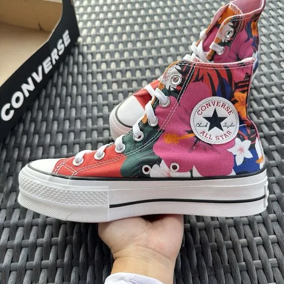 Converse CTAS Lift High Paradise Print Women's Shoes 563975C