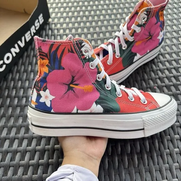 Converse CTAS Lift High Paradise Print Women's Shoes 563975C