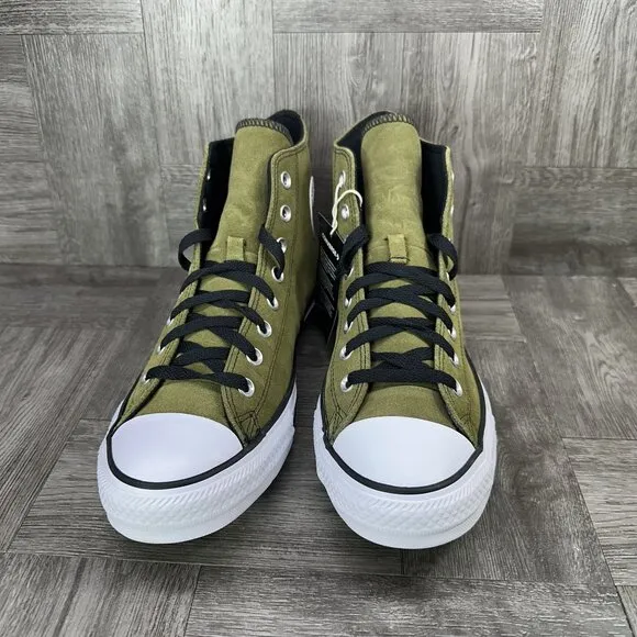 Converse CTAS Men's size 11.5 Olive Green Suede Hightop Shoes