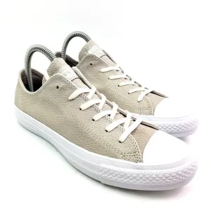 Converse CTAS Ox Womens Size 8 Pale Putty Silver White Low Sneaker Shoes 559884C
