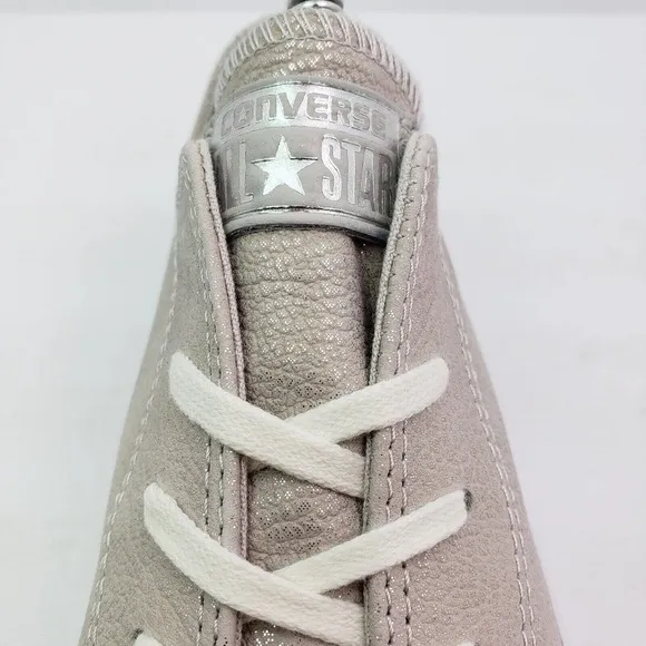 Converse CTAS Ox Womens Size 8 Pale Putty Silver White Low Sneaker Shoes 559884C