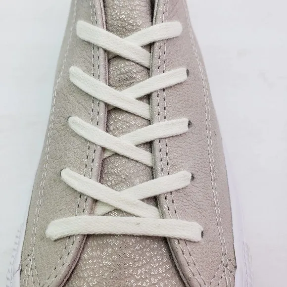 Converse CTAS Ox Womens Size 8 Pale Putty Silver White Low Sneaker Shoes 559884C