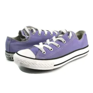 Converse Girl's Purple Fashion Sneaker Shoes Sz 2