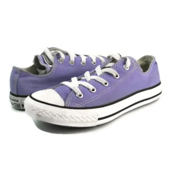 Converse Girl's Purple Fashion Sneaker Shoes Sz 2
