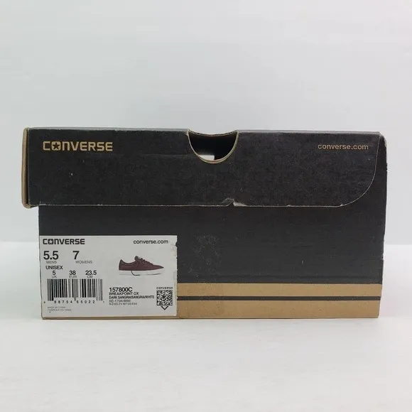 Converse One Star Breakpoint OX Womens Size 7 Dark Sangria Premium Leather Shoes