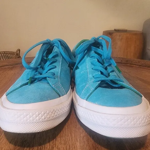 Converse One Star Suede OX Hawaiian Ocean Blue Green 159813C Sneakers Mens 10.5