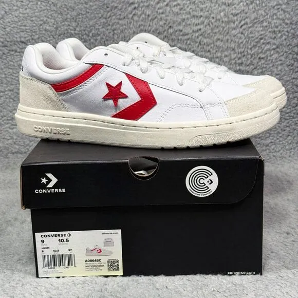 Converse Pro Blaze Classic OX Low Retro '90s Mens Size 9 Sneaker Shoes White Red