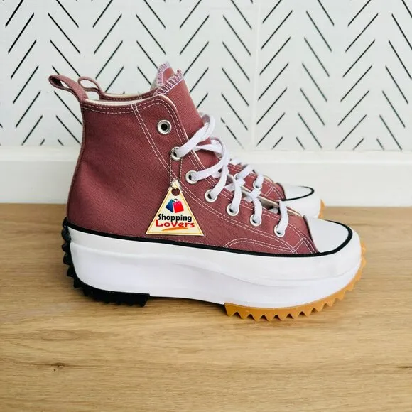 ⭐Converse Run Star Hike Platform High Sz 7.5 Women's Shoes Saddle/White A00852C