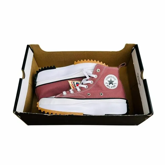 ⭐Converse Run Star Hike Platform High Sz 7.5 Women's Shoes Saddle/White A00852C
