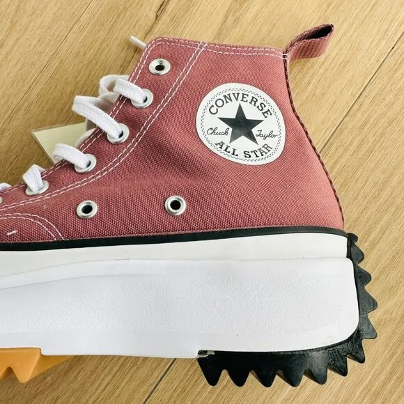 ⭐Converse Run Star Hike Platform High Sz 7.5 Women's Shoes Saddle/White A00852C