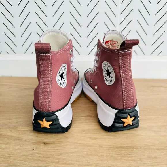 ⭐Converse Run Star Hike Platform High Sz 7.5 Women's Shoes Saddle/White A00852C