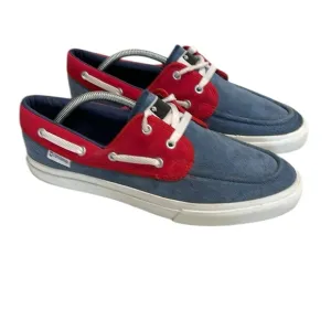 Converse Suede Sea Star OX Boat Deck Style Sneakers SZ 11 Red White Blue