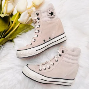 Converse Suede Wedge Sneakers