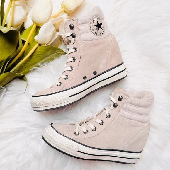 Converse Suede Wedge Sneakers