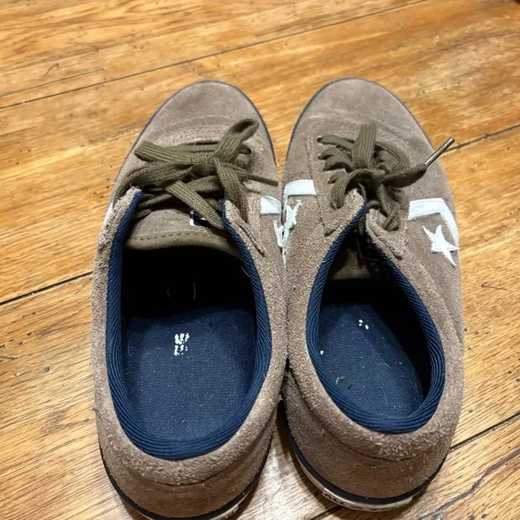Converse Unisex Aero S Ox Preppy Sneaker Brown Suede Leather Mens 9.5