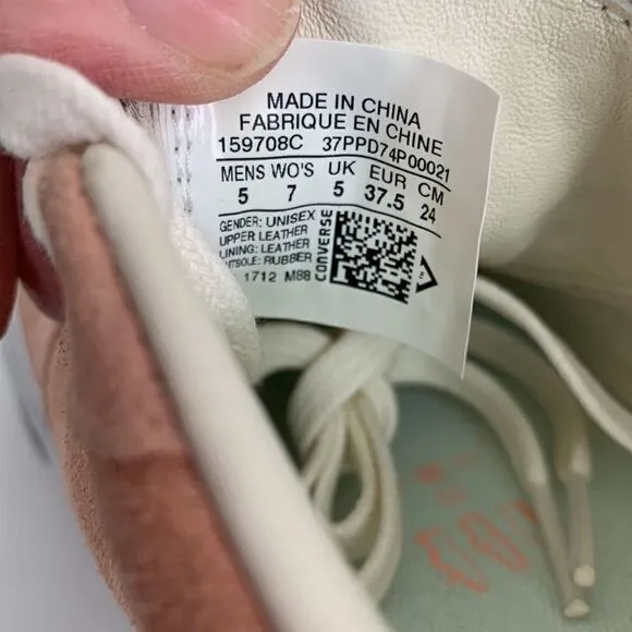 Converse All Star Peach Suede Sneakers