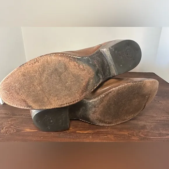 COPY - Justin  Tan Leather Western Boots Mens Size 10.5D Cowboy Style 1850.