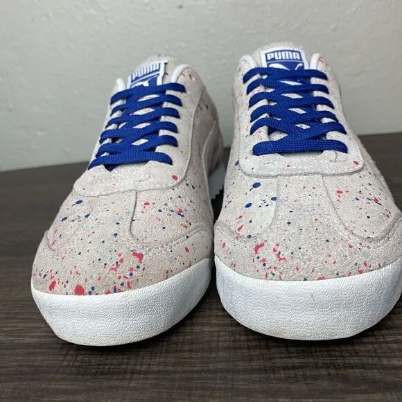 COPY - Mens Puma Roma Suede Classic Paint Splatter Sneakers Size 9