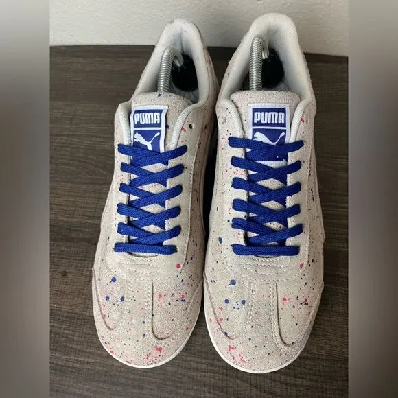 COPY - Mens Puma Roma Suede Classic Paint Splatter Sneakers Size 9