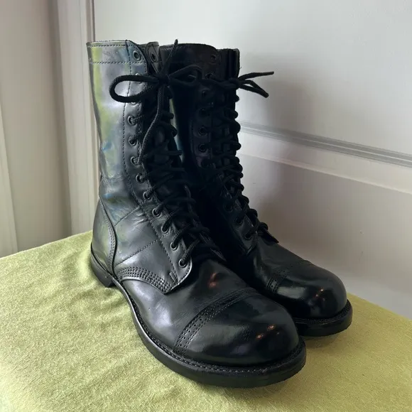 Corcoran Black Leather Men's 10” jump Boots. Size 12