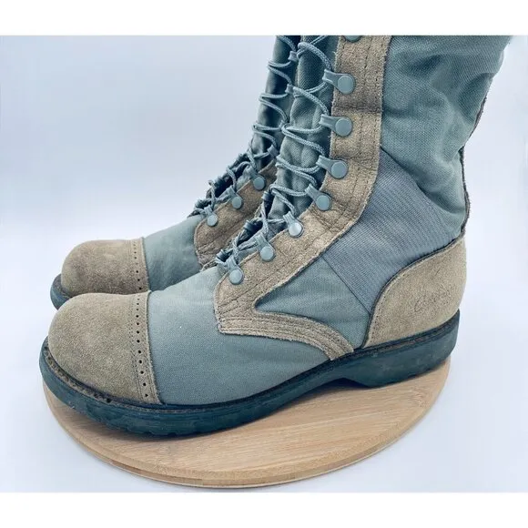 Corcoran Marauder Jump Boots Mens 11.5 EE Sage Green Suede Combat Military