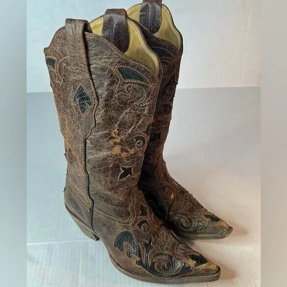 Corral Leather 7.5 M Western Boots