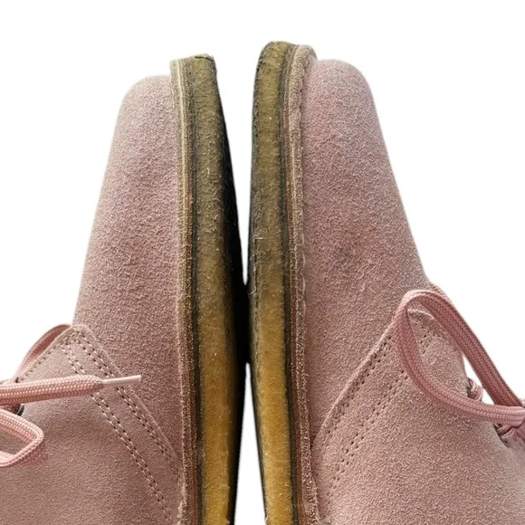 Corrine Handmade Italian Pink Suede Desert Boots | 38