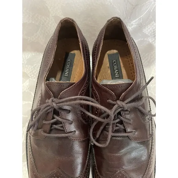 Cosani Classy Brown Leather Shoes Excellent Condition Size 11