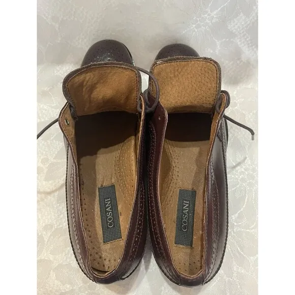 Cosani Classy Brown Leather Shoes Excellent Condition Size 11
