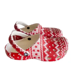 CROCS Classic Holiday Sweater Unisex Clog Size 10 or 8
