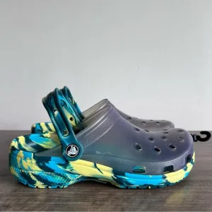 Crocs Classic Iconic Translucent Marbled Unisex Clog Size 6 or 8 #B1871