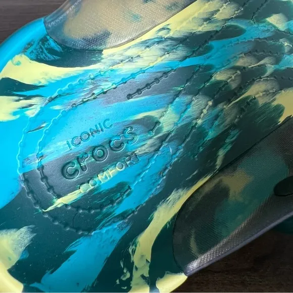 Crocs Classic Iconic Translucent Marbled Unisex Clog Size 6 or 8 #B1871