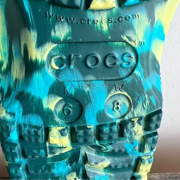 Crocs Classic Iconic Translucent Marbled Unisex Clog Size 6 or 8 #B1871