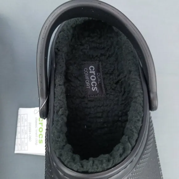 Crocs CLASSIC LINED Clog Comfortable Fur Slip On Men's Sizes 9-11 *New in Box*