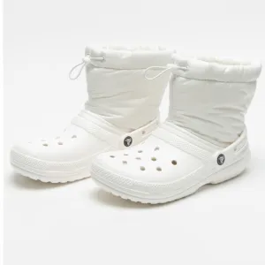Crocs Classic Lined Neo Puff White BootMens Size 13