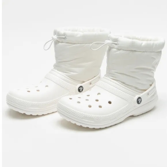 Crocs Classic Lined Neo Puff White BootMens Size 13