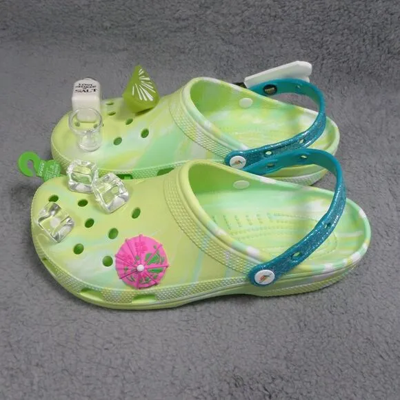 Crocs Classic Margaritaville Clogs Green Men's Size 10 Woman's Size 12 207369