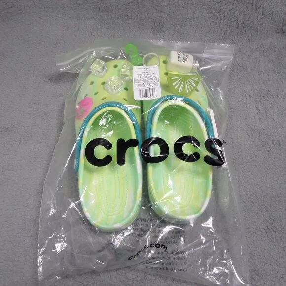 Crocs Classic Margaritaville Clogs Green Men's Size 10 Woman's Size 12 207369