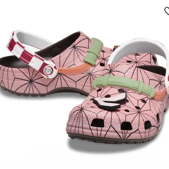 CROCS Demon Slayer Classic Clog Shoes (Nezuko) Size 11 Mens
