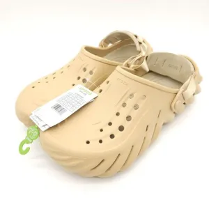 Crocs Echo (Mens 12) Slip On Clogs Shoes Wheat Beige Comfort Slides‎ Breathable