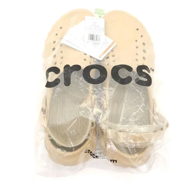 Crocs Echo (Mens 12) Slip On Clogs Shoes Wheat Beige Comfort Slides‎ Breathable