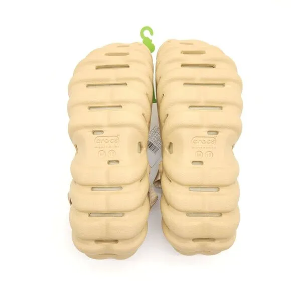 Crocs Echo (Mens 12) Slip On Clogs Shoes Wheat Beige Comfort Slides‎ Breathable