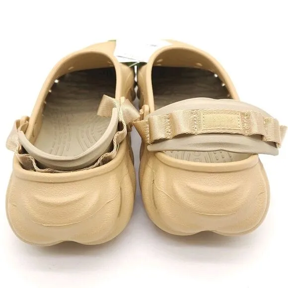 Crocs Echo (Mens 12) Slip On Clogs Shoes Wheat Beige Comfort Slides‎ Breathable