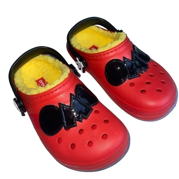 Crocs kids Size 13 Classic Lined Disney Mickey Mouse Clog sandals