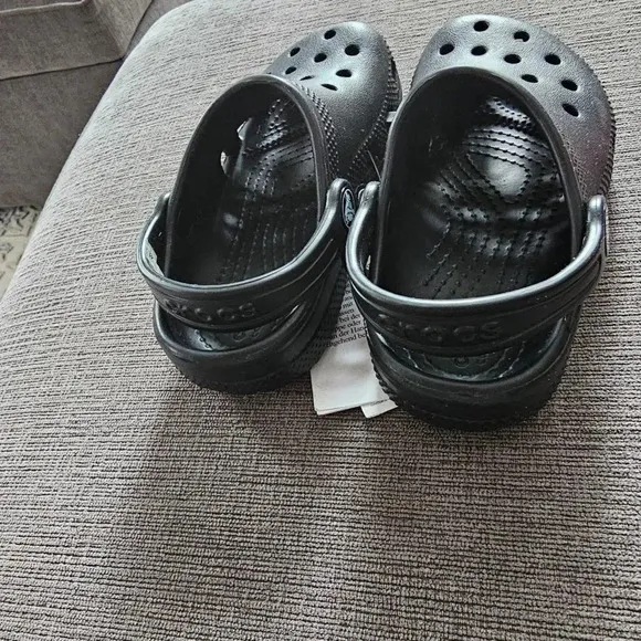 Crocs Kids' Toddler Black Classic Clog Shoes Size 9