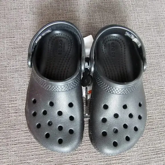 Crocs Kids' Toddler Black Classic Clog Shoes Size 9