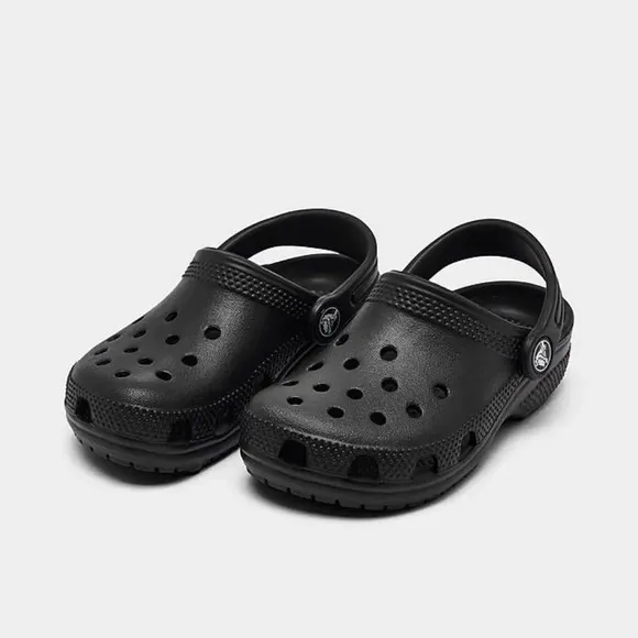 Crocs Kids' Toddler Black Classic Clog Shoes Size 9