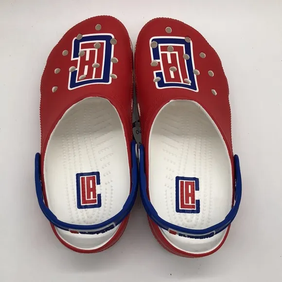 Crocs NBA LA Clippers Classic Clogs Red/Blue NWOB 208863-425
