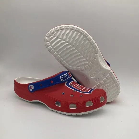 Crocs NBA LA Clippers Classic Clogs Red/Blue NWOB 208863-425